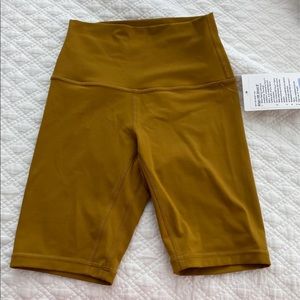Lululemon Align shorts 8” gold spice NWT